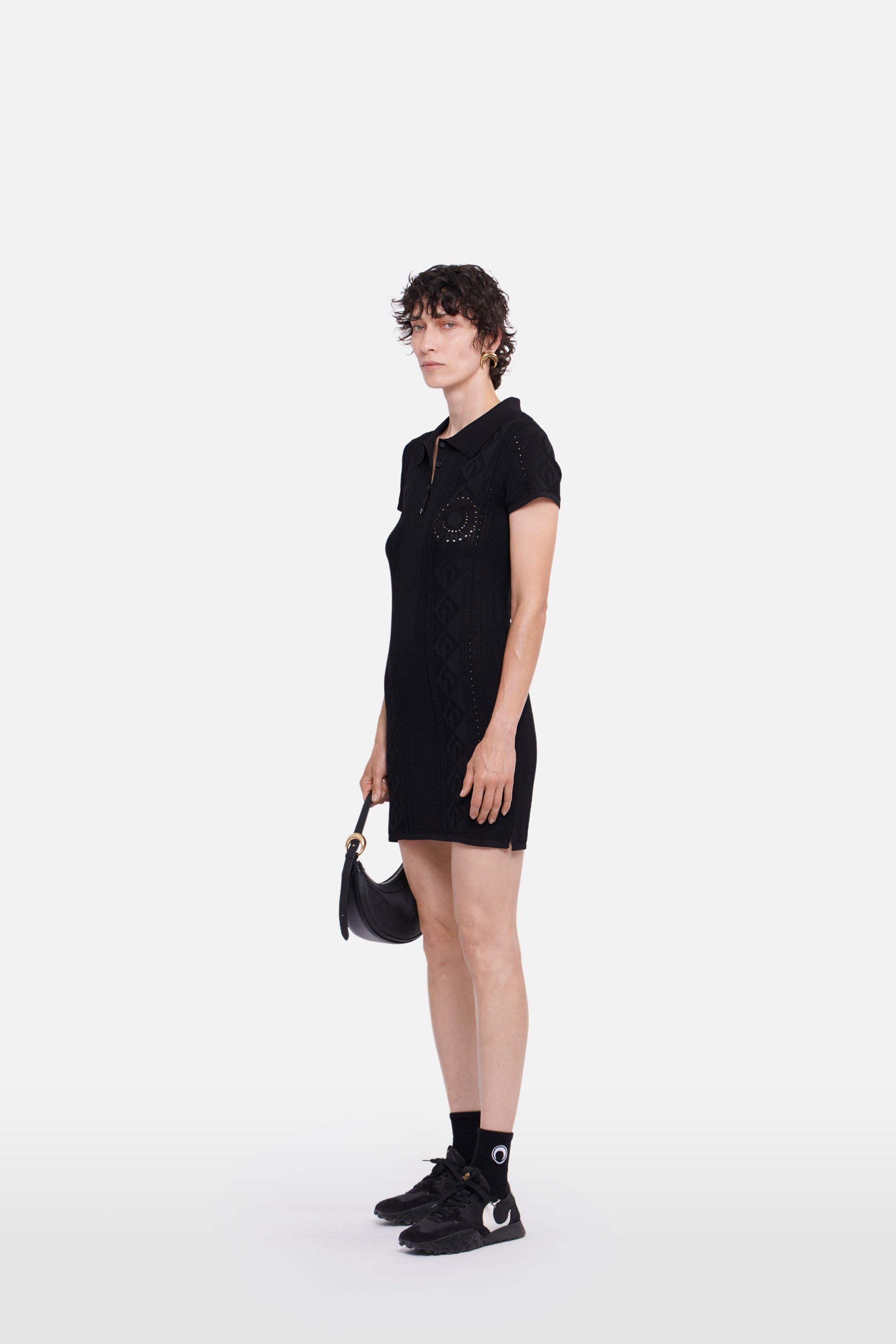 Pointelle Knitted Tennis Court Dress - 2