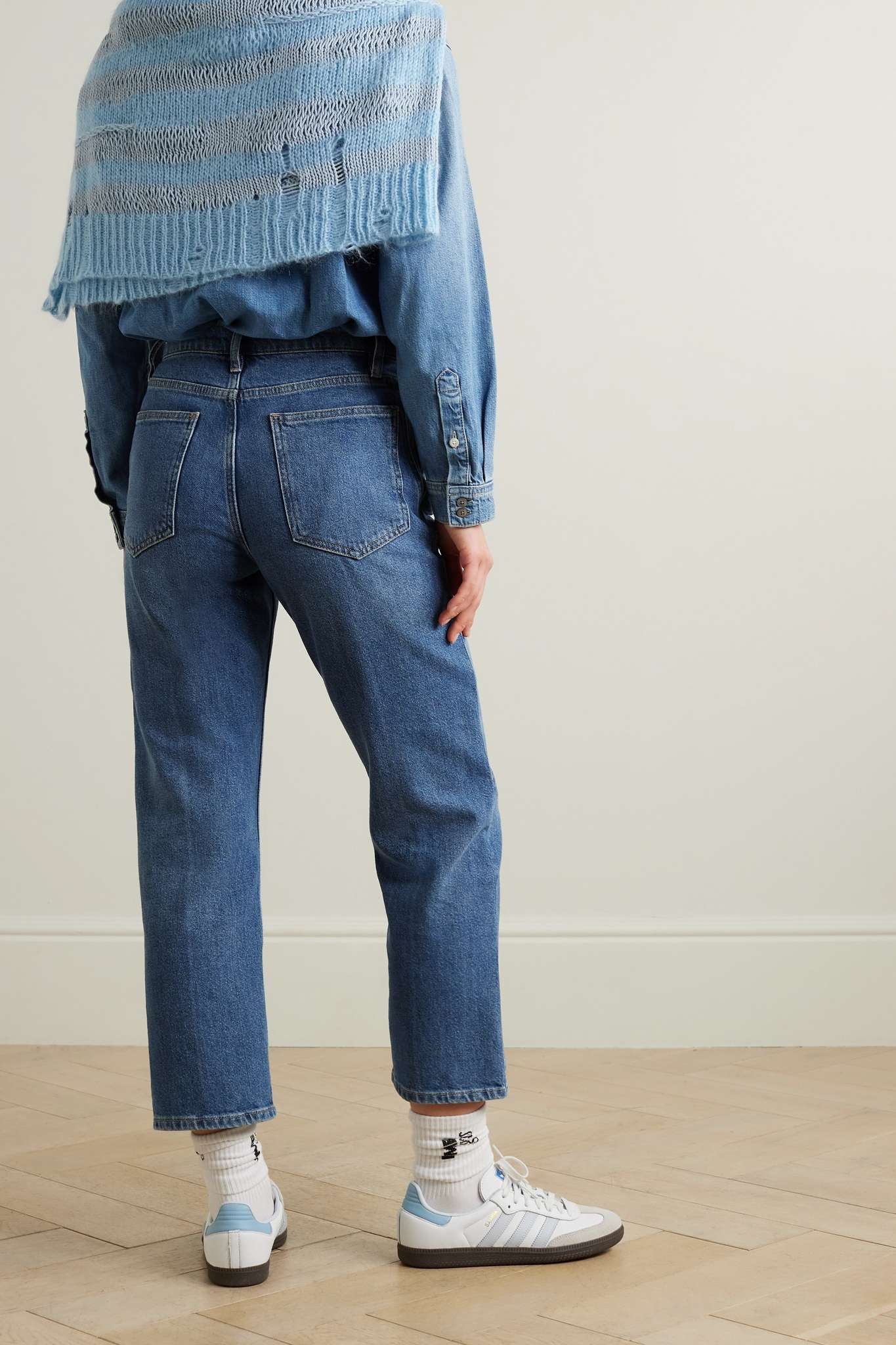 The '70s Crop high-rise bootcut jeans - 4