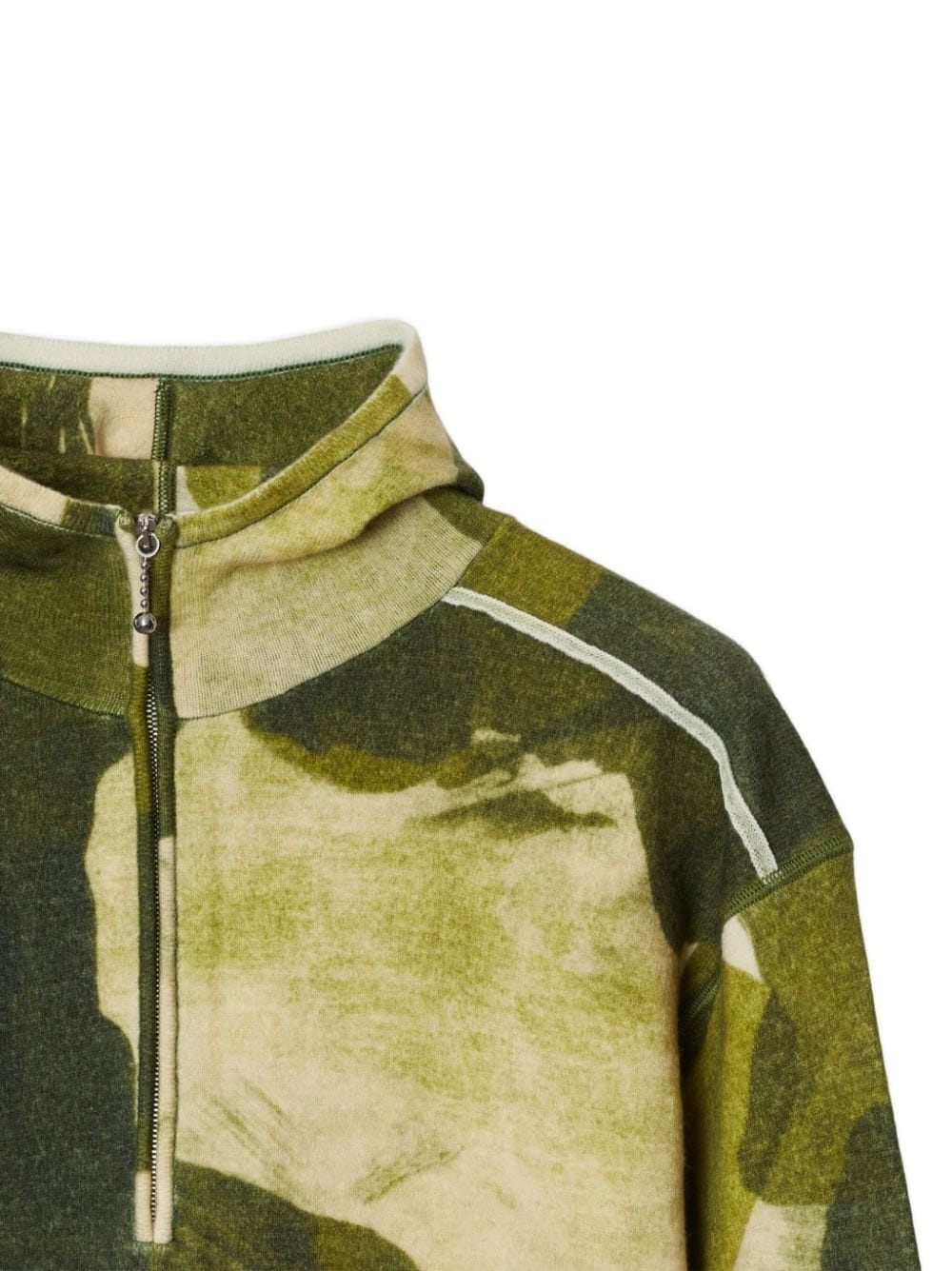 camouflage-print half-zip hoodie - 3