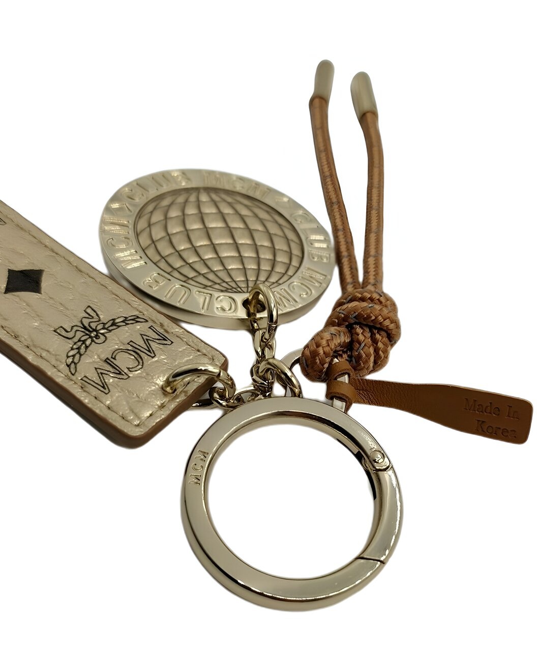 MCM Coated Canvas Keychain - 3