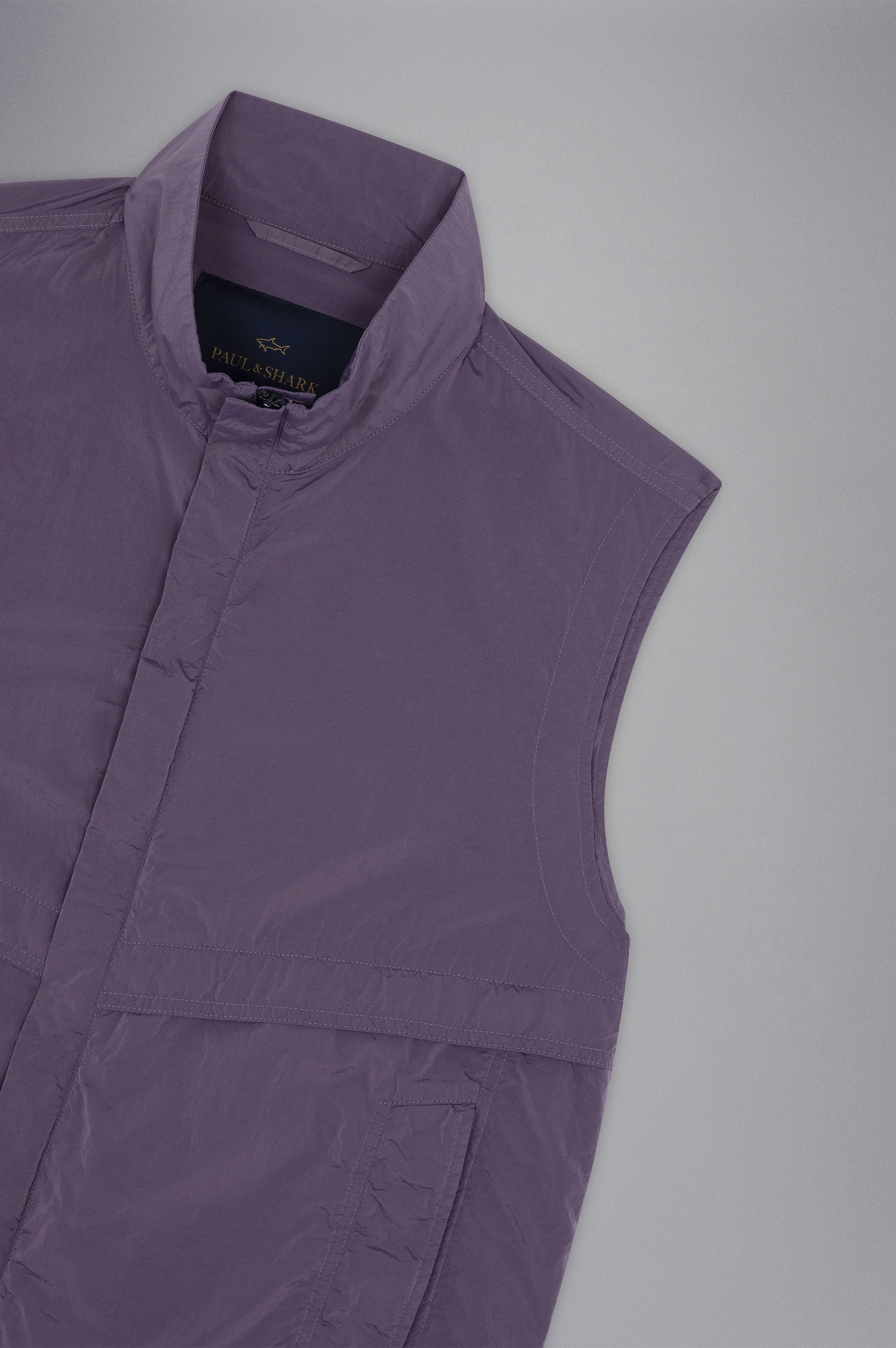 GARMENT DYED NYLON GILET - 5