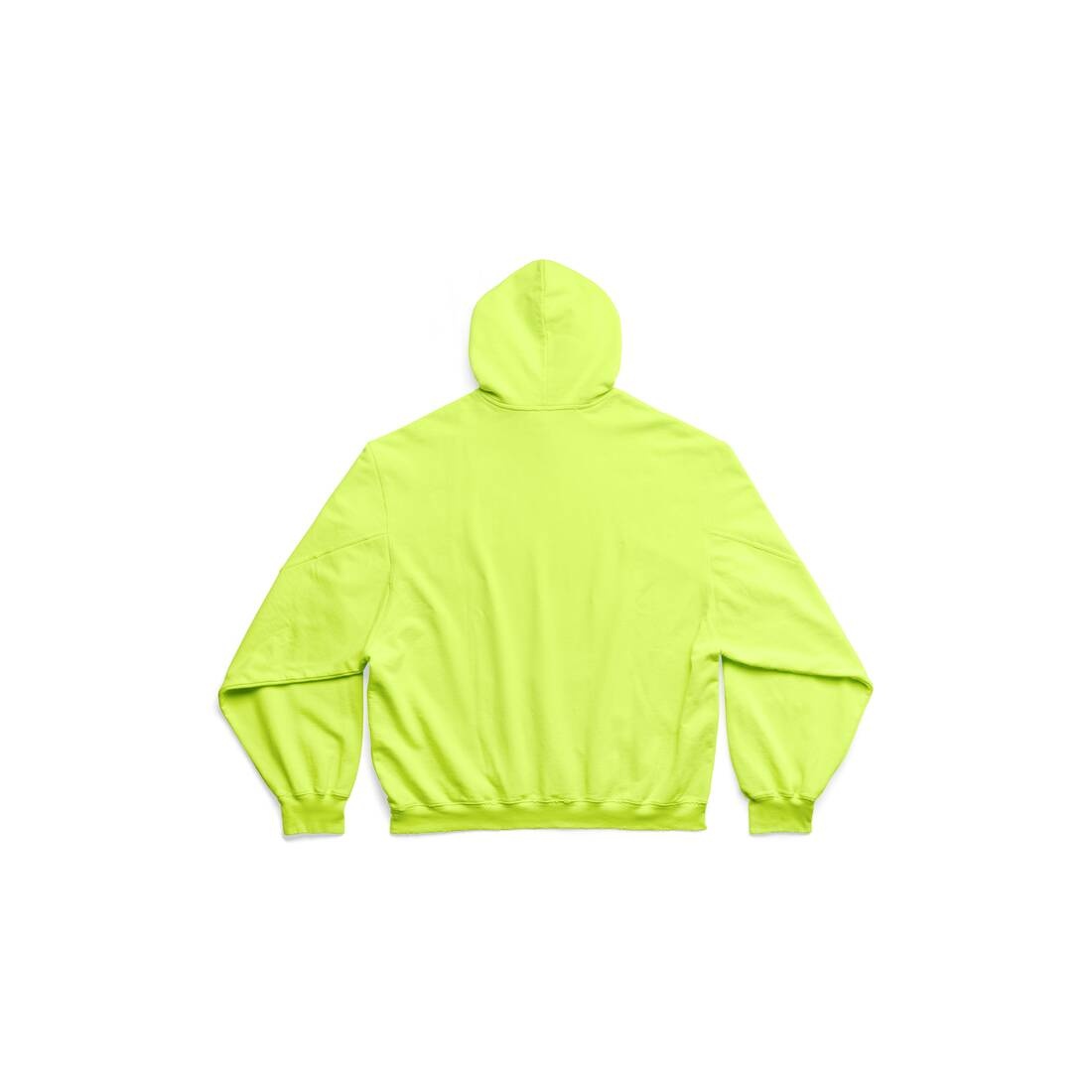 Caps Destroyed Hoodie  in Fluo Yellow - 6