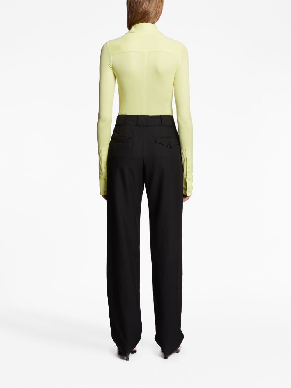 pleat-detail tailored trousers - 4