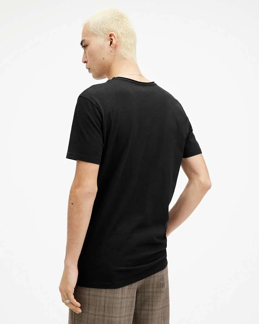 FIGURE CREW NECK RAW EDGE T-SHIRT - 1