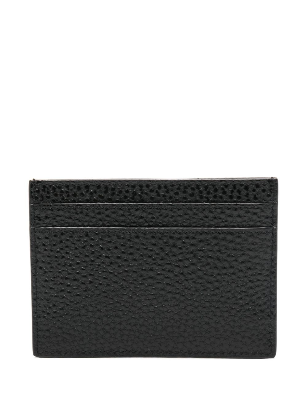 logo-plaque leather cardholder - 2