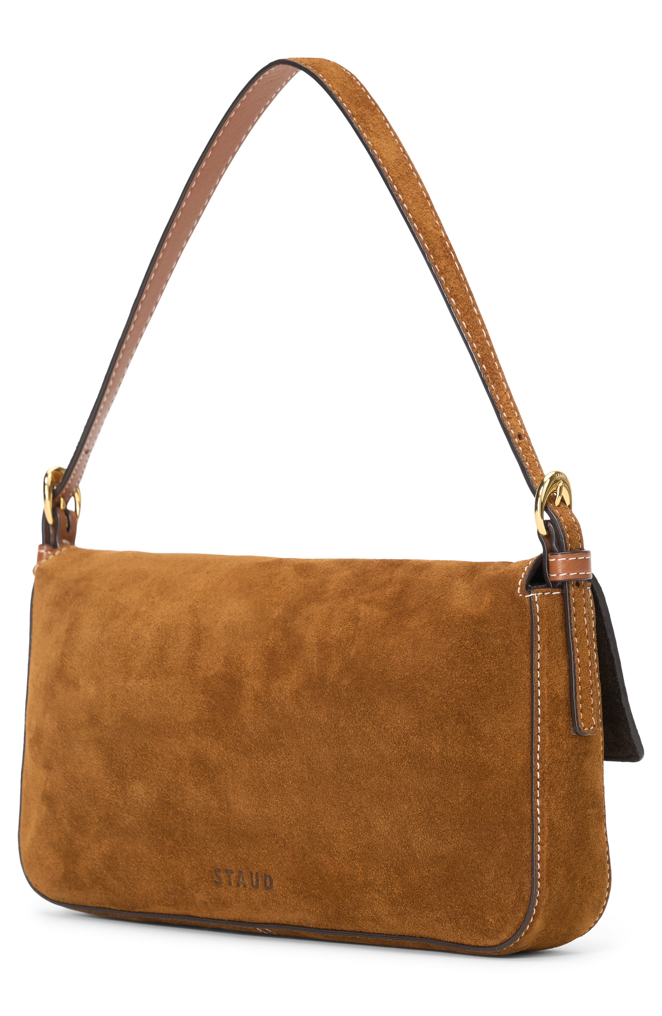 STAUD Harlow Suede Shoulder Bag in Tan at Nordstrom - 2