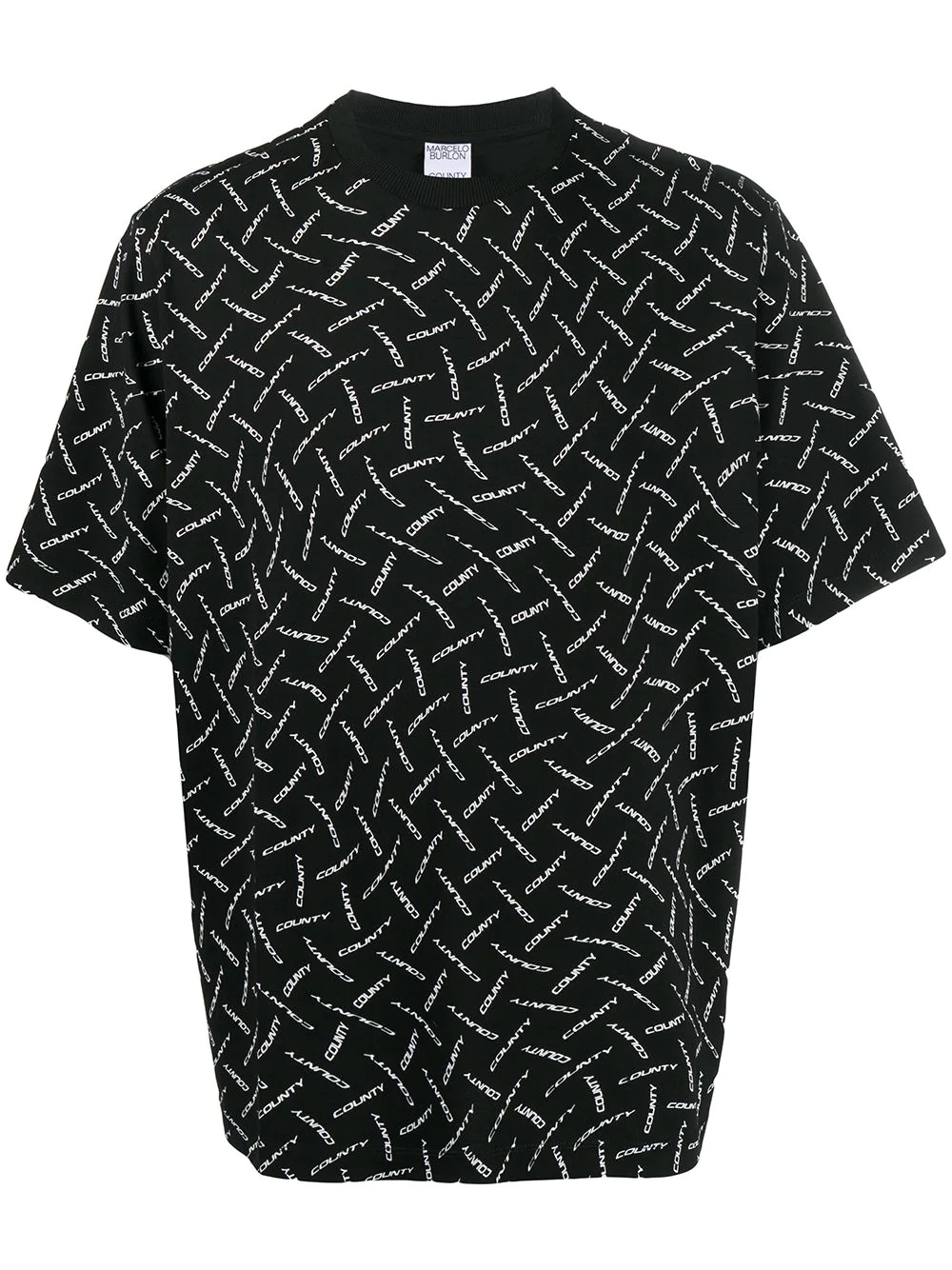 multi logo print T-shirt - 1