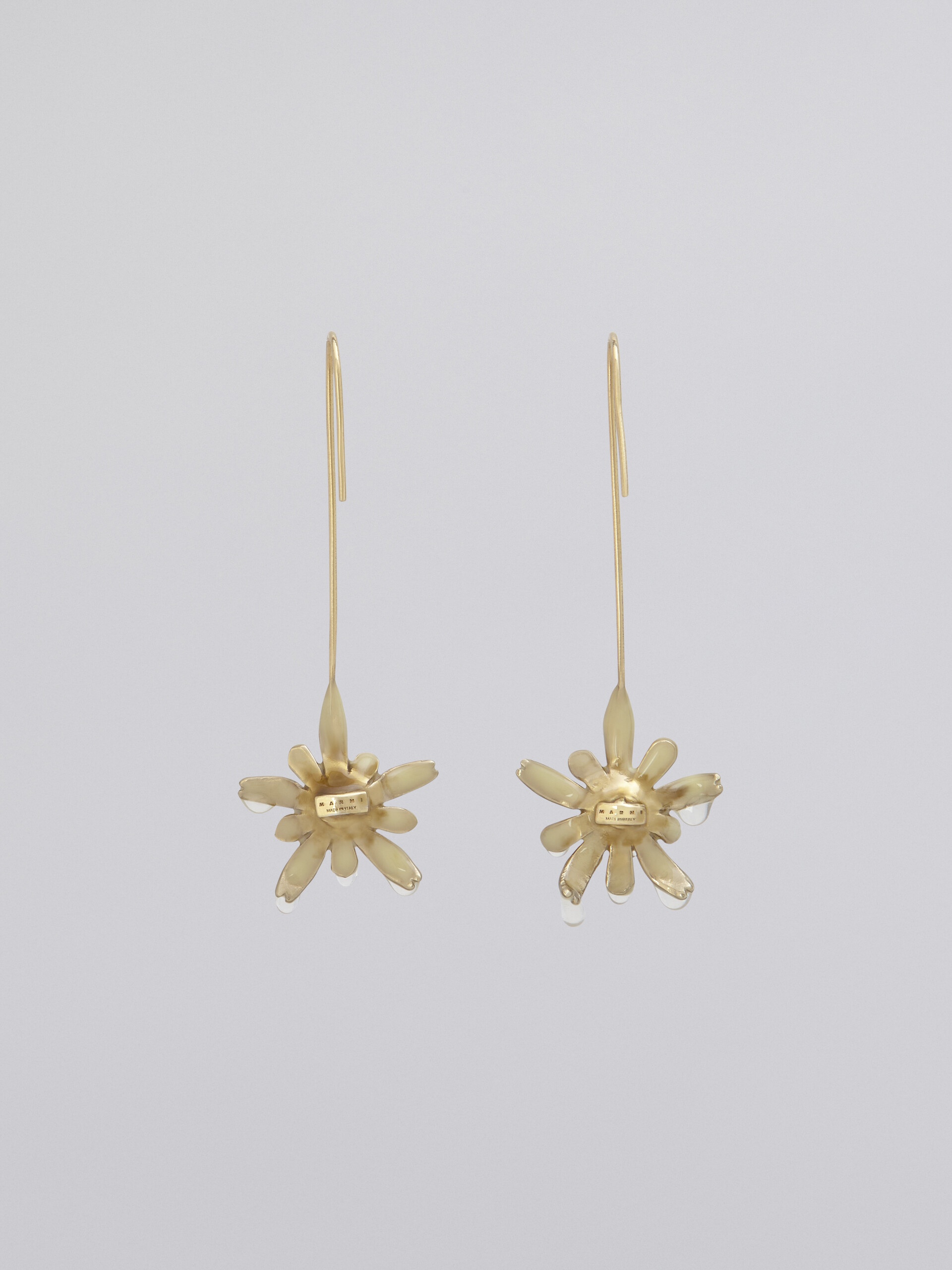 BRASS FLORA HOOK EARRINGS - 2