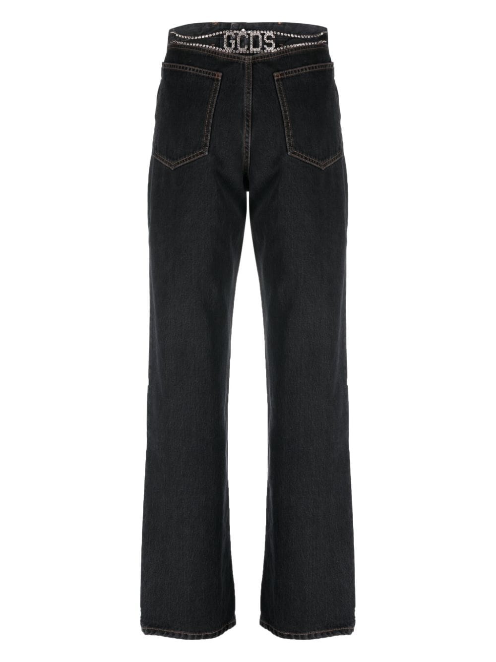 Chocker rhinestone-embellished straight-leg jeans - 2