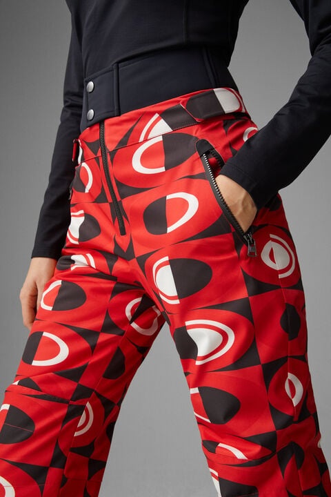 Maren Ski pants in Red/Black - 5