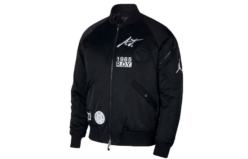 Jordan Air Jordan MA-1 Baseball Collar aviator Jacket sports padded Jacket Black AV5999-010 outlook