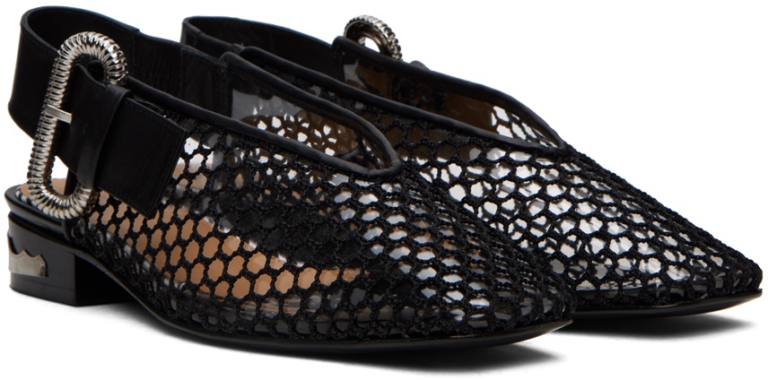 SSENSE Exclusive Black Pin-Buckle Loafers - 4