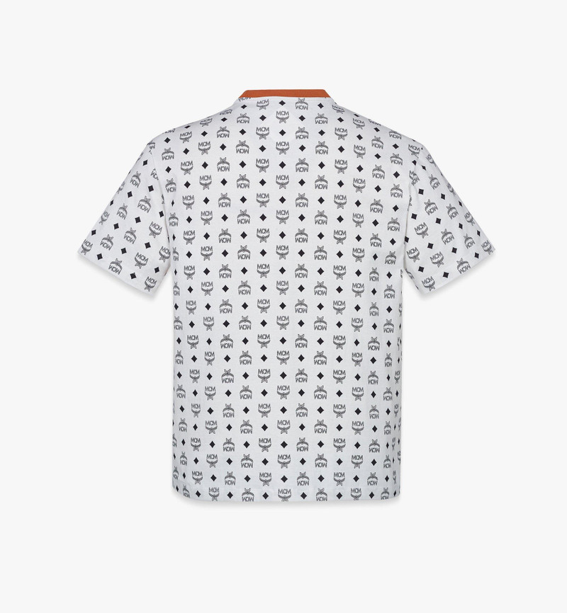 MCM Mega Laurel Monogram Print T-Shirt in Organic Cotton outlook