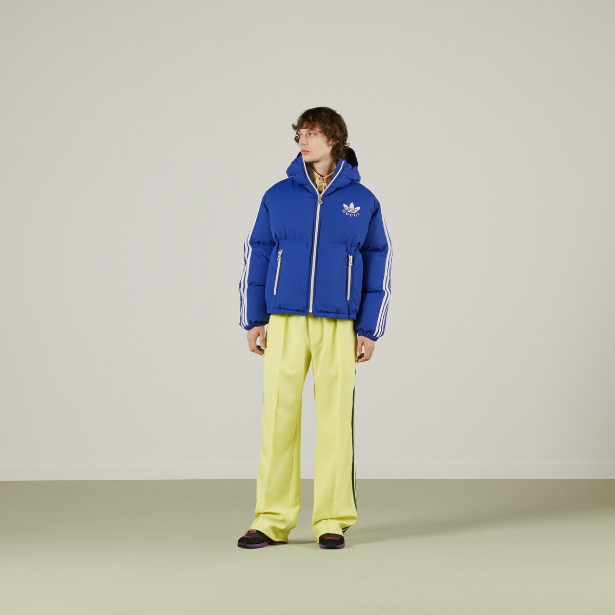 adidas x Gucci nylon down jacket - 2