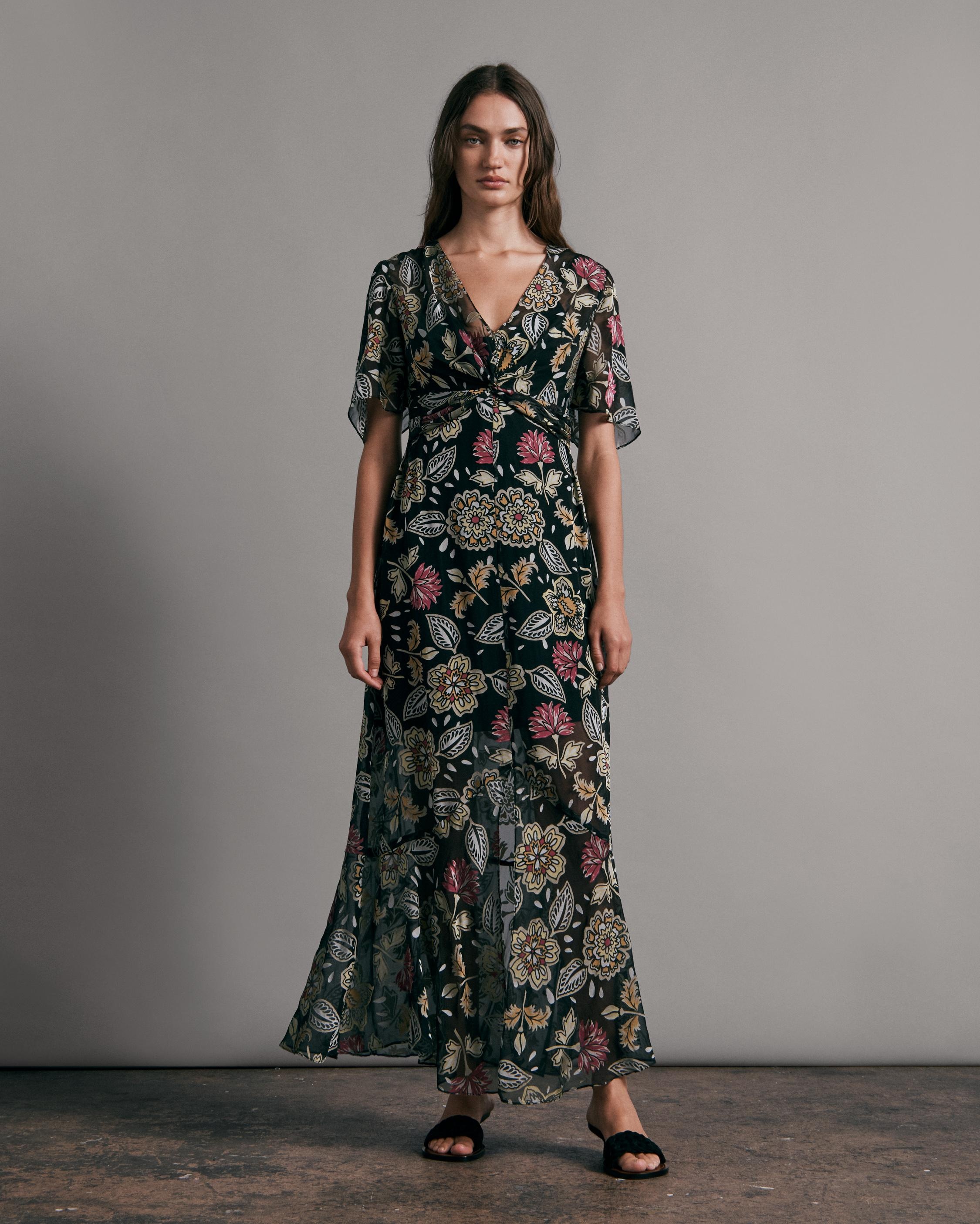 Tamar Floral Maxi Dress
Silk Dress - 1