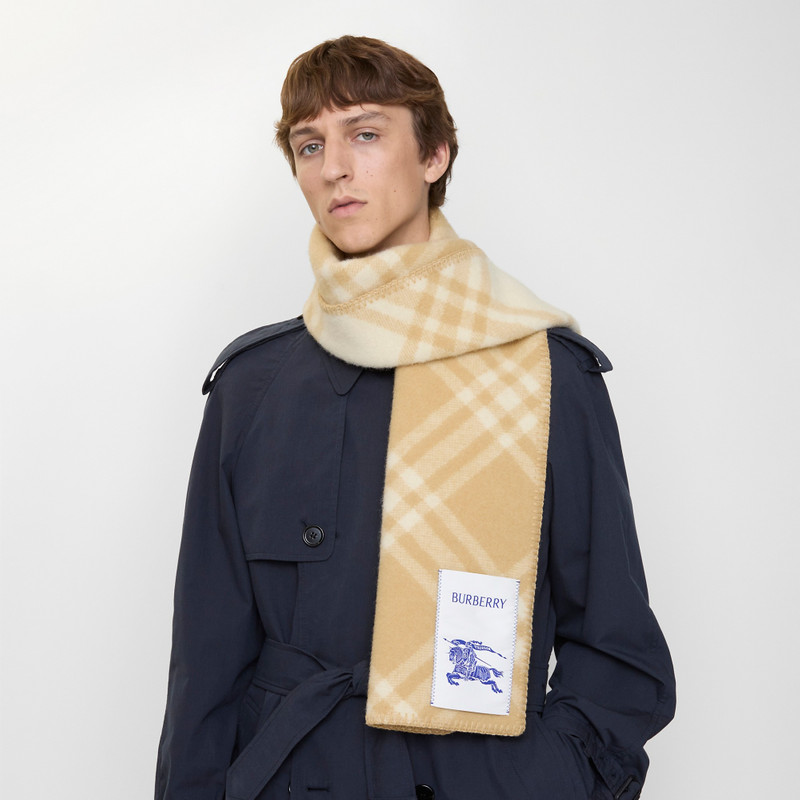 Check Wool Scarf 5