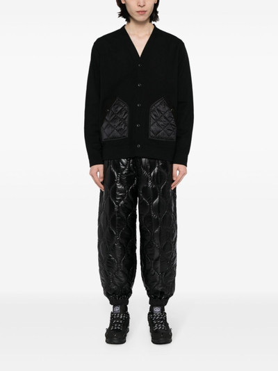 Junya Watanabe MAN quilted straight-leg trousers outlook