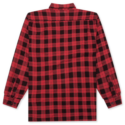 NEEDLES OVER DYED RIBBON SHIRT - RED outlook