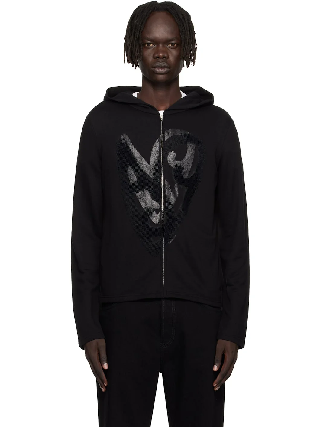 Black Heart Logo Hoodie - 1