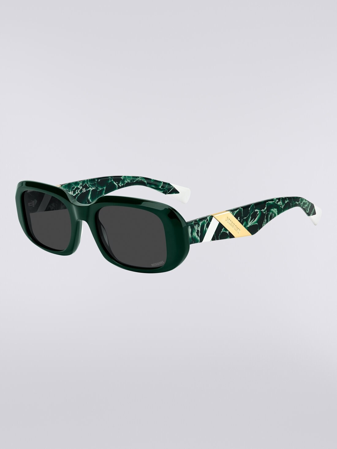 Rectangular acetate sunglasses - 2