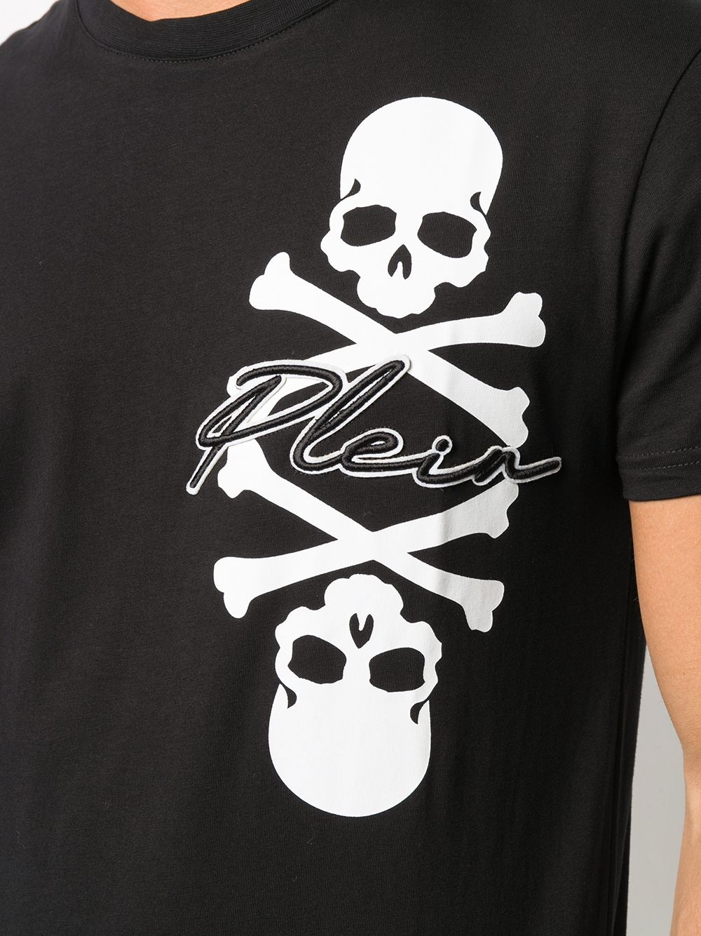 round neck SS skull T-shirt - 5