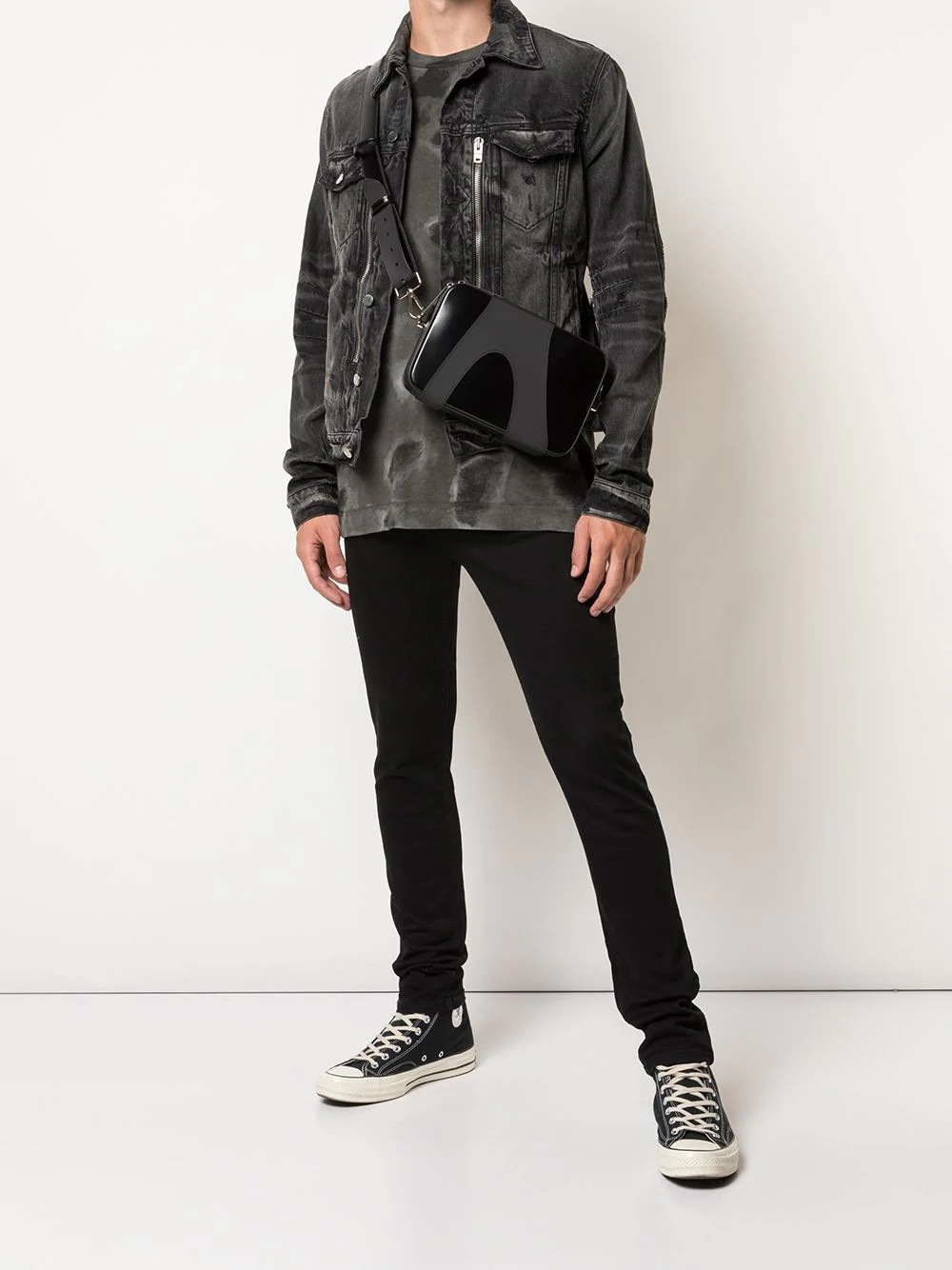 Bandana MX2 distressed denim jacket - 2