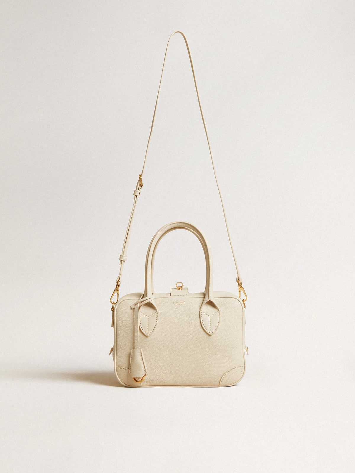Vita Bag in butter-colored sheepskin leather with gold details - 2