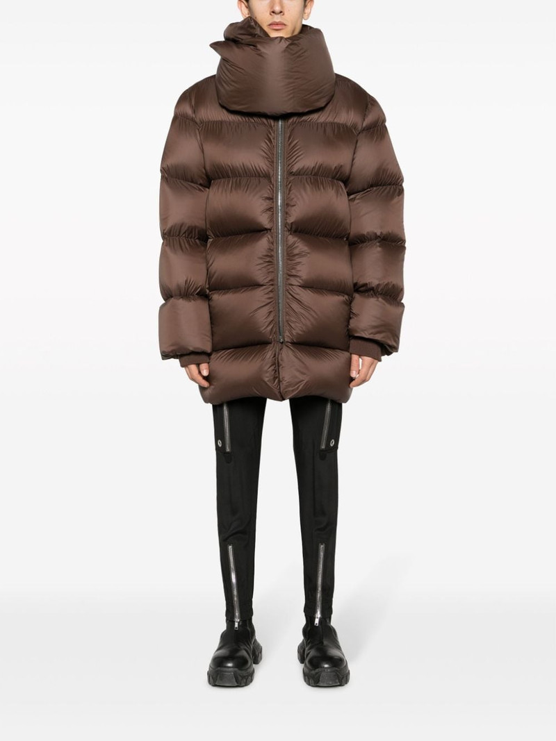 Rick Owens funnel-neck padded coat outlook