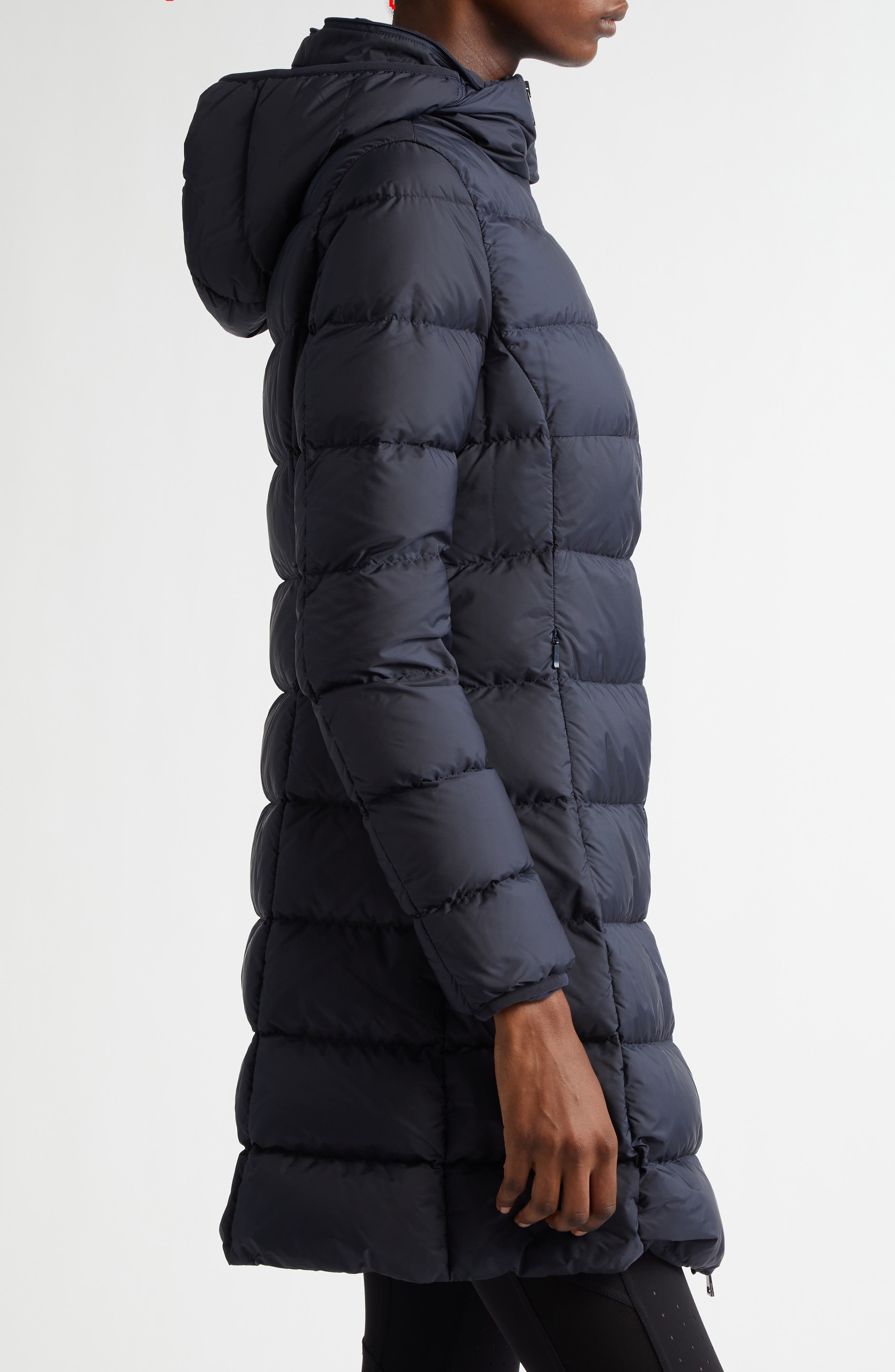 Moncler Gie Water Resistant Down Long Coat in Blue at Nordstrom - 3