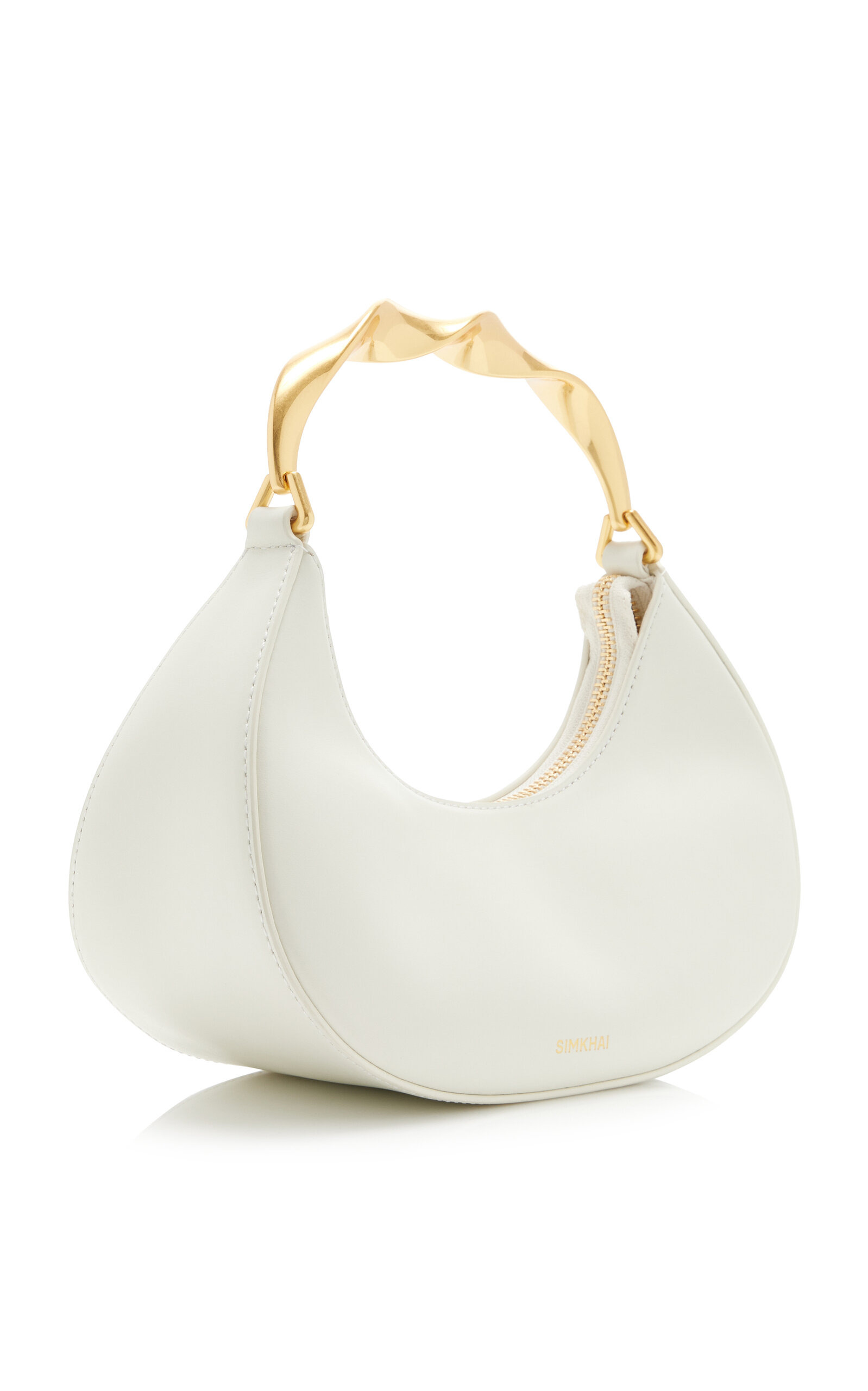Nixi Twist Leather Top Handle Bag white - 3