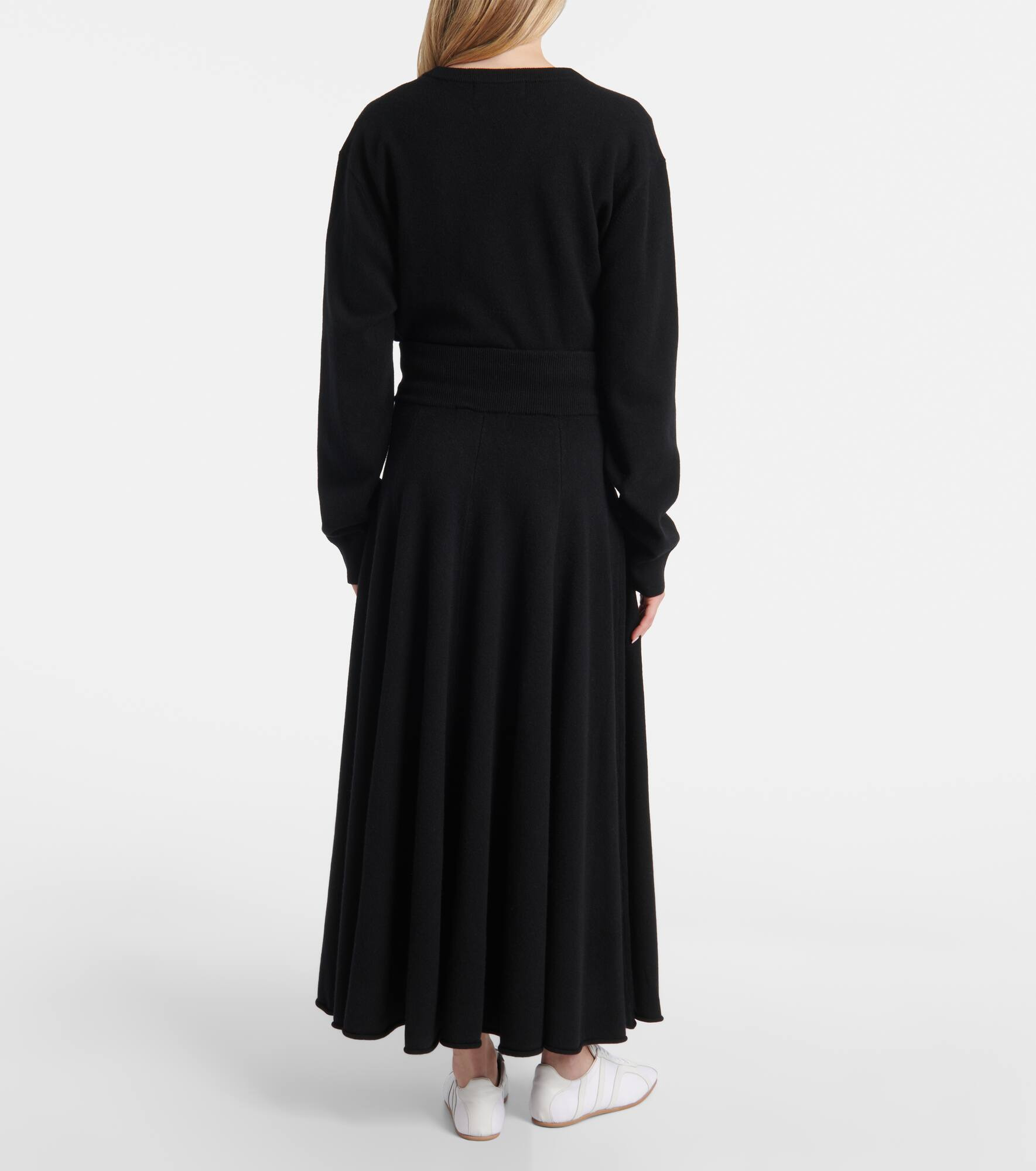 N°313 Twirl cashmere-blend maxi skirt - 3