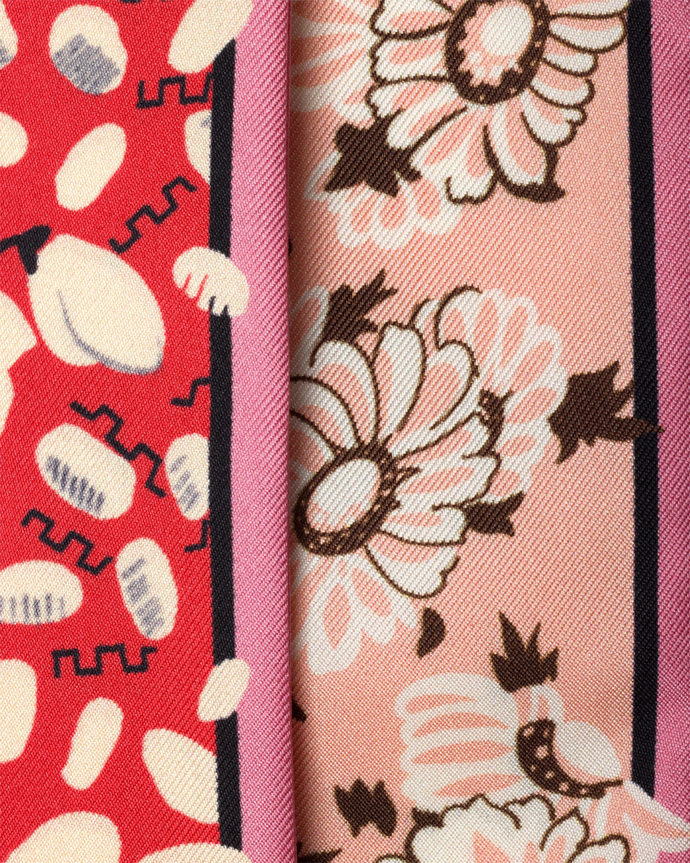 Printed silk twill skinny scarf - 2