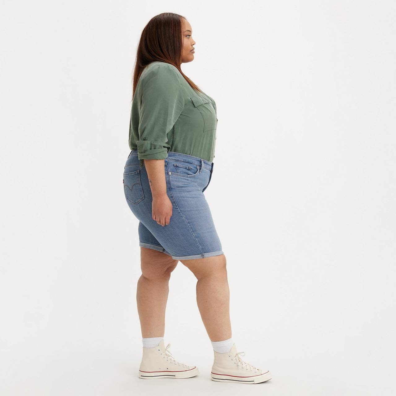CLASSIC BERMUDA WOMEN'S SHORTS (PLUS SIZE) - 3
