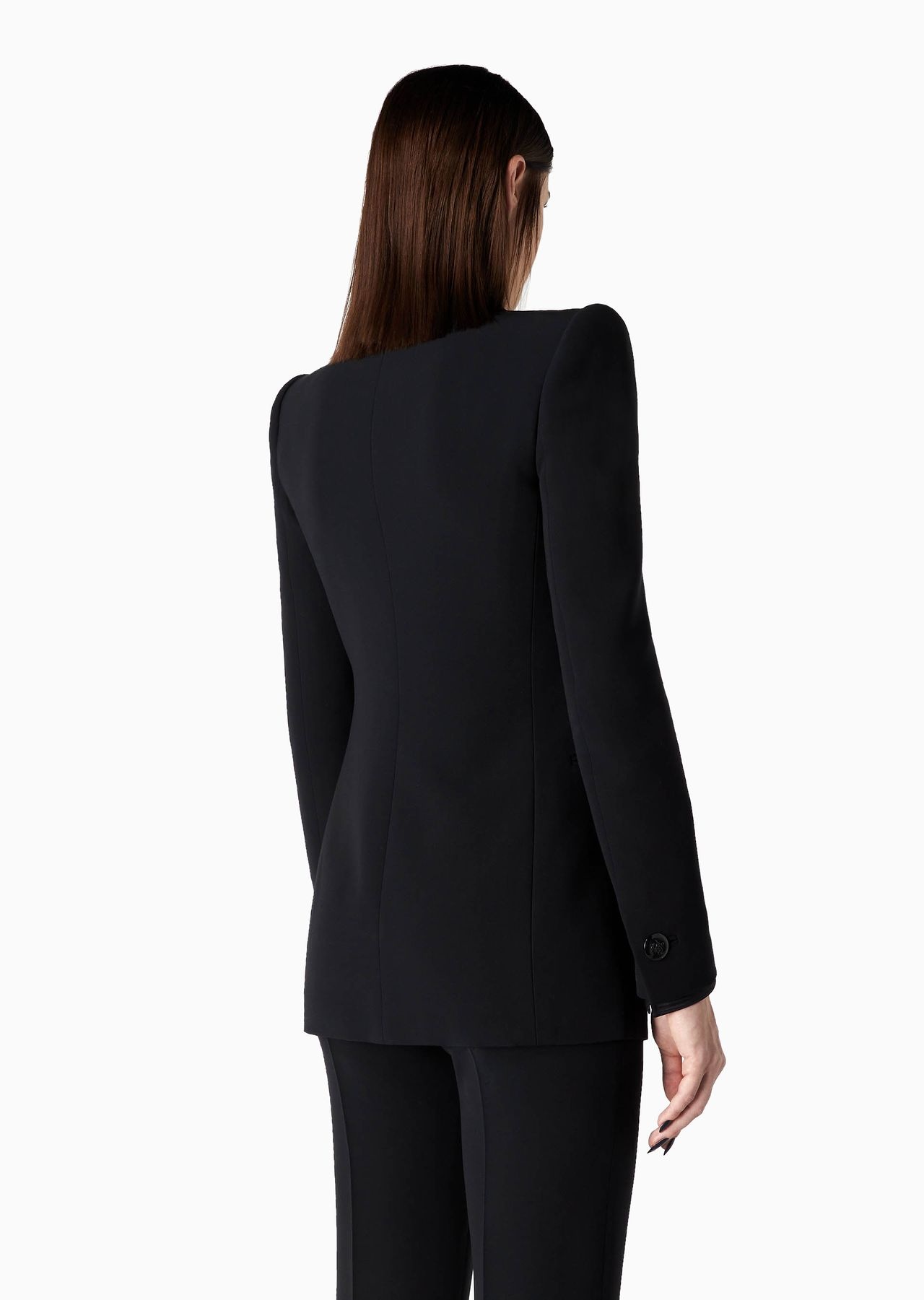 Single-breasted silk-cady jacket - 3