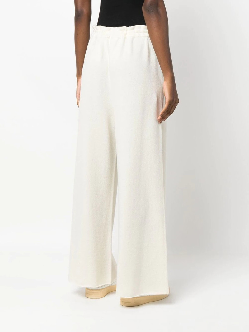 wide-leg cashmere track pants 4