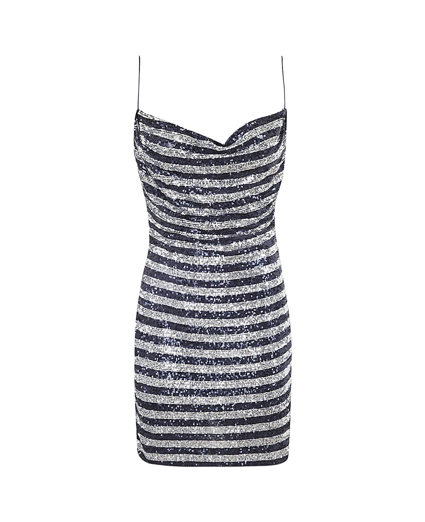 ワンピース BALMAIN BABYDOLL COWL NECK GLITTER SHORT DRESS Balmain Babydoll Cowl Neck Glitter Short Dress Clothing In
