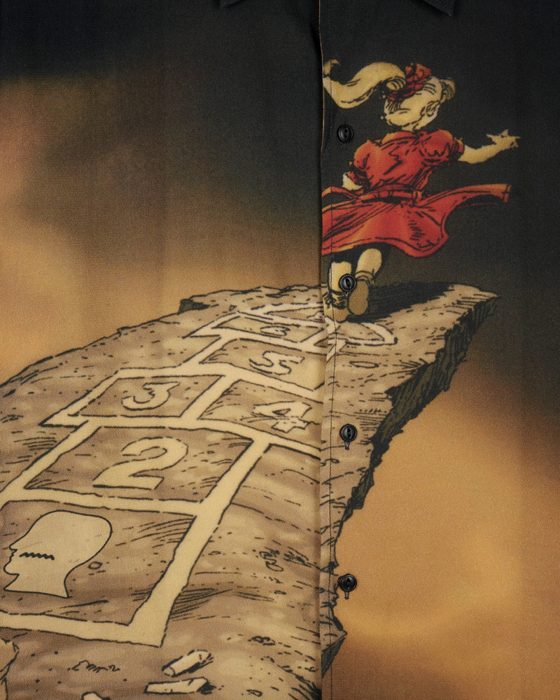 Brain Dead x Korn Follow The Leader Button Up Shirt - Tan 3