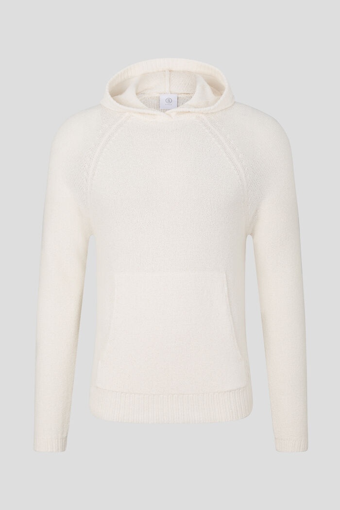 Tom Knitted hoodie in Off-white - 1