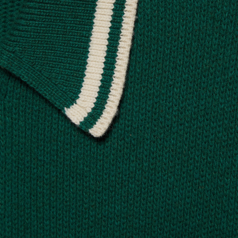 Wool cashmere polo shirt 4