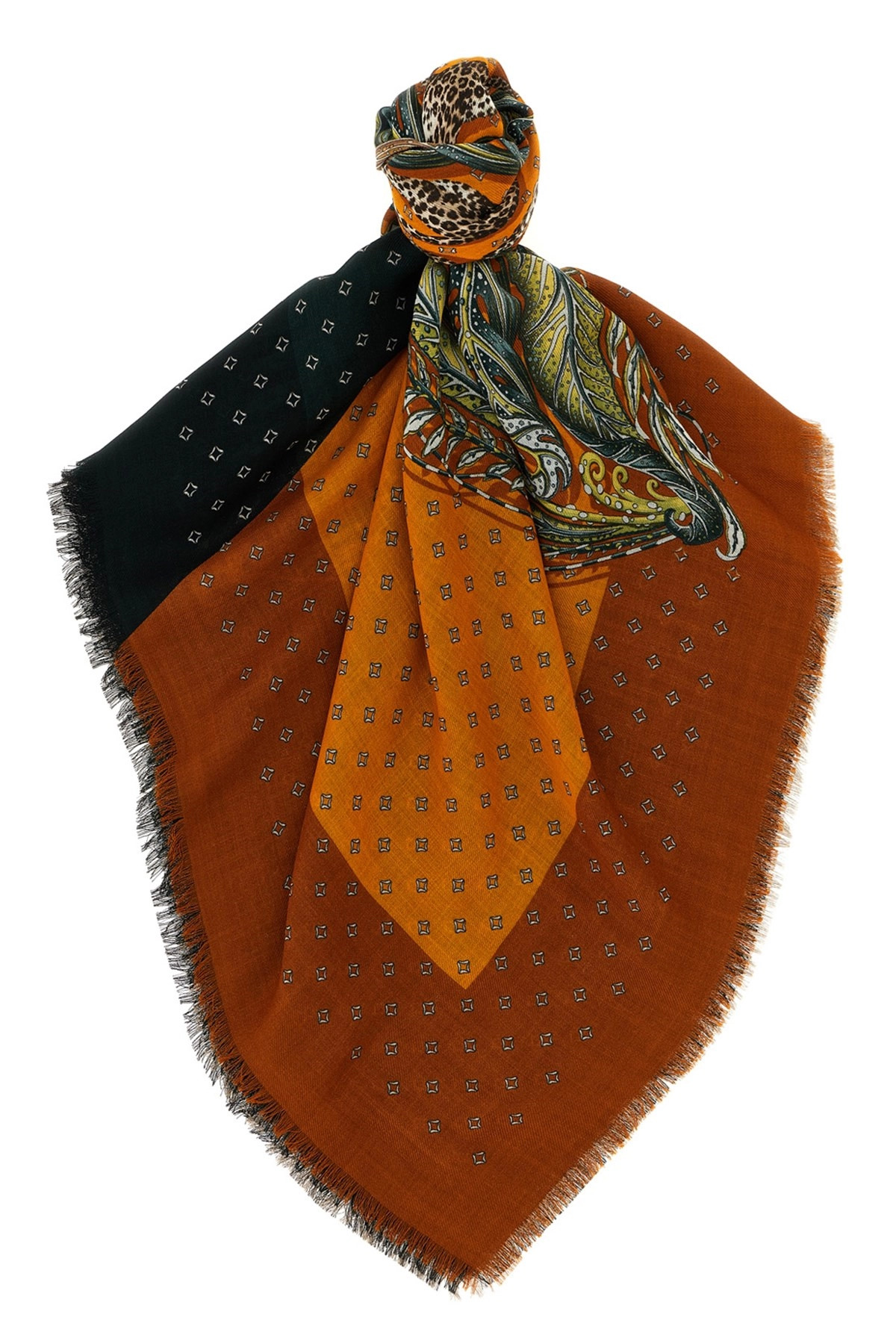 'Madras' print stole - 1
