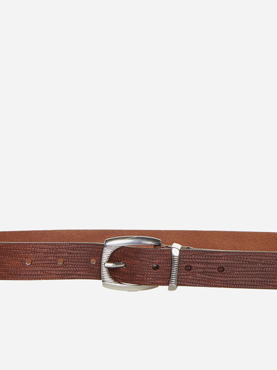 Brunello Cucinelli Textured leather belt outlook