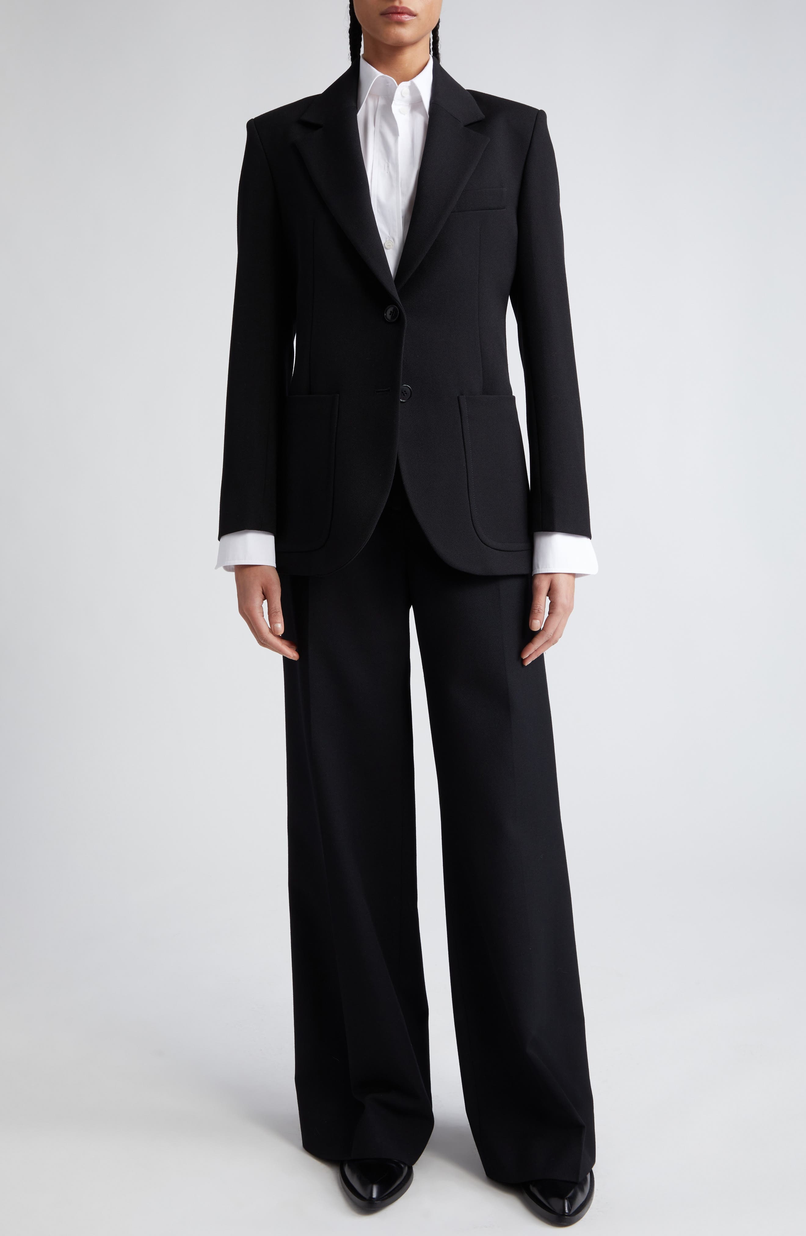 Patch Pocket Twill Blazer - 2