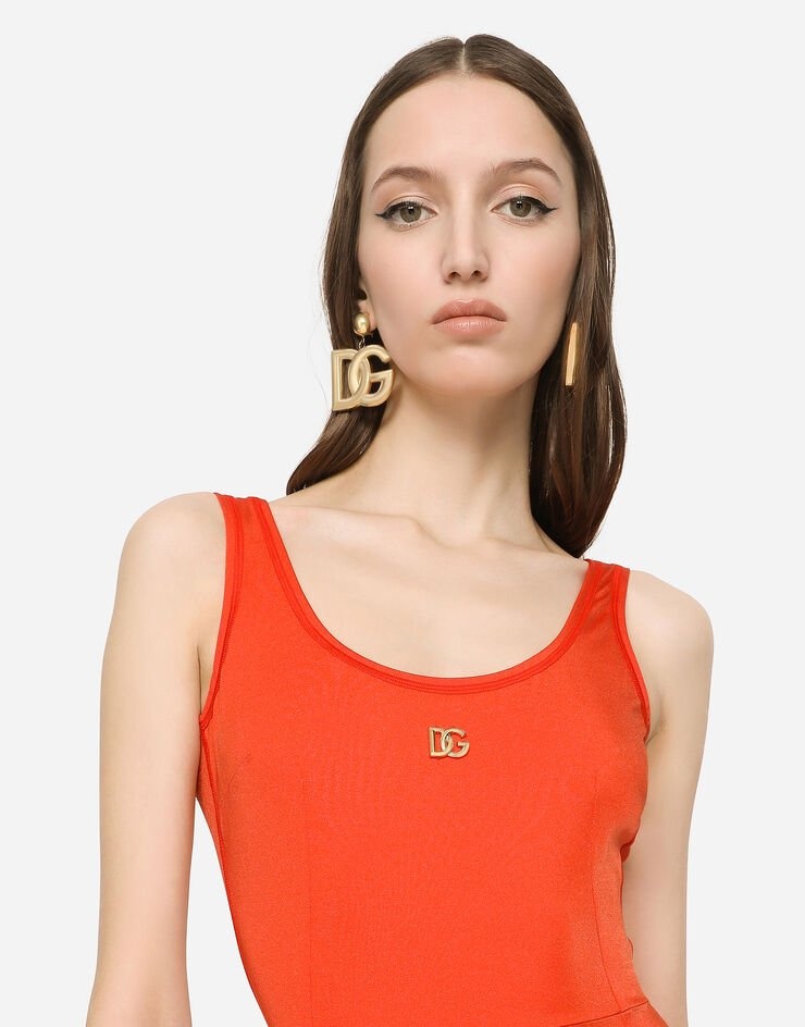 Jersey jumpsuit with DG logo - 4