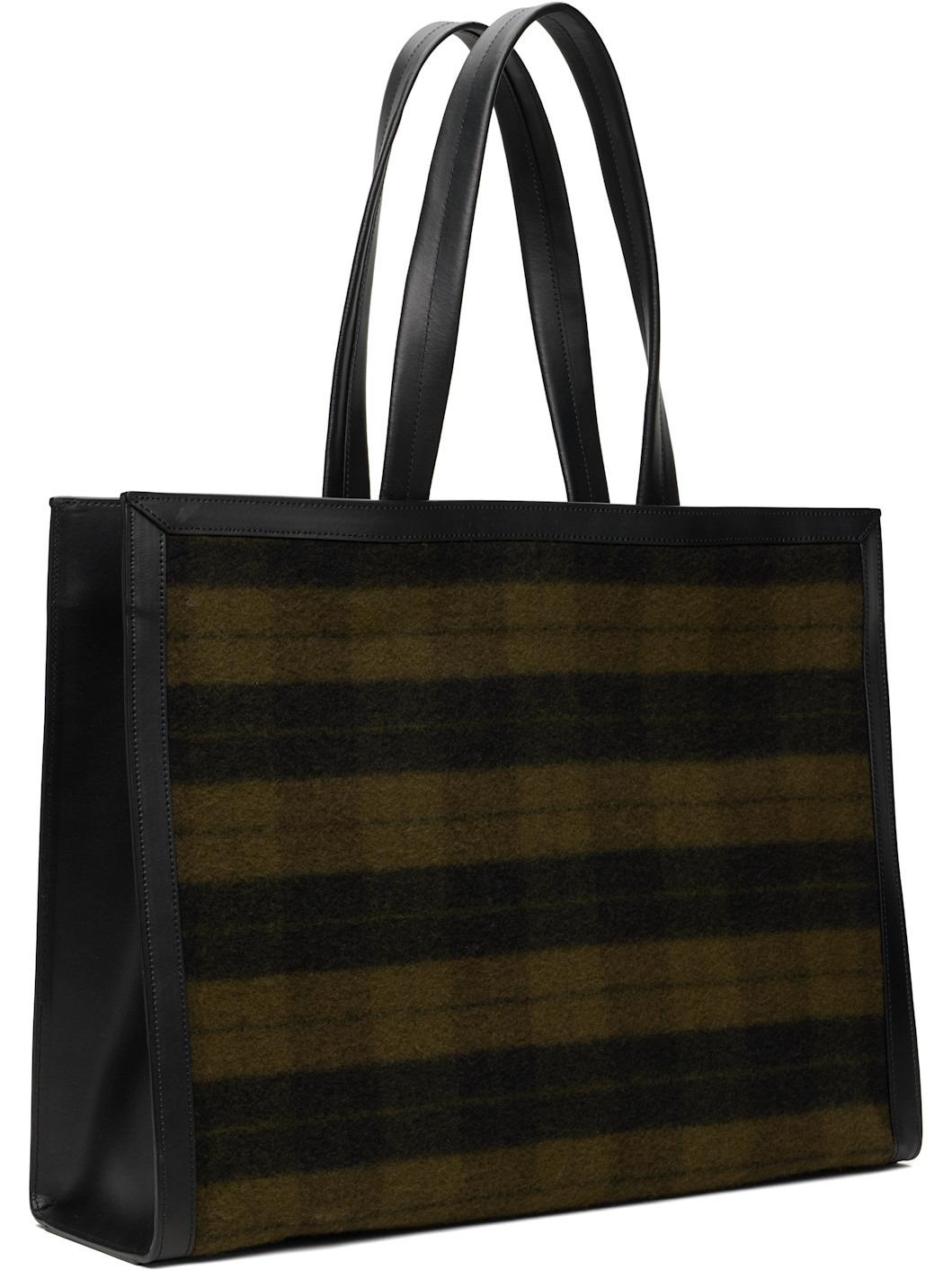 Khaki & Black Linus Tote - 3