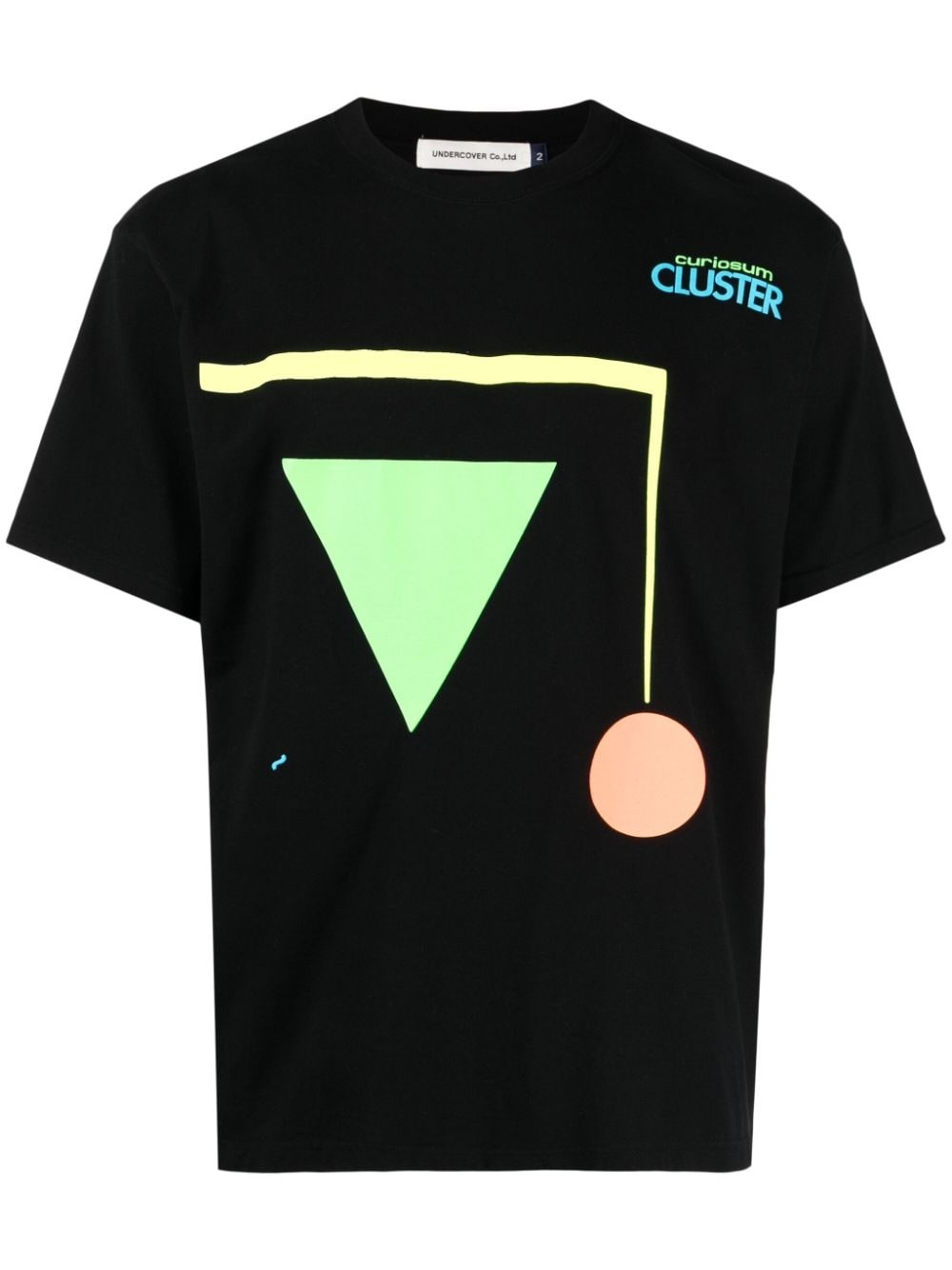 geometric-print cotton T-shirt - 1