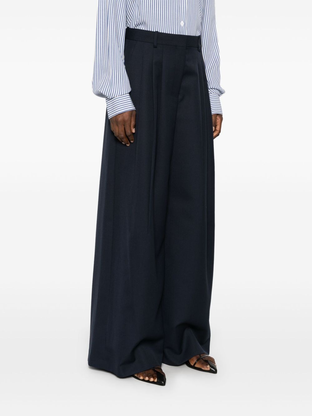 tapered high-waisted trousers - 3