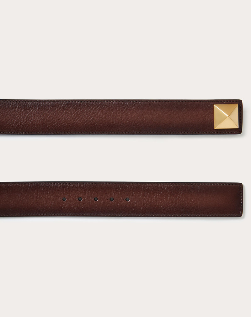 ROMAN STUD BELT IN OMBRÉ COWHIDE 3