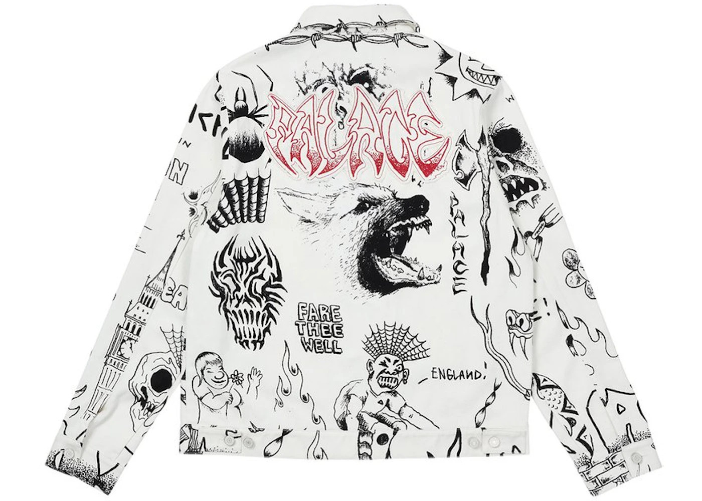 Palace Lotties Head Gas Jacket White - 2