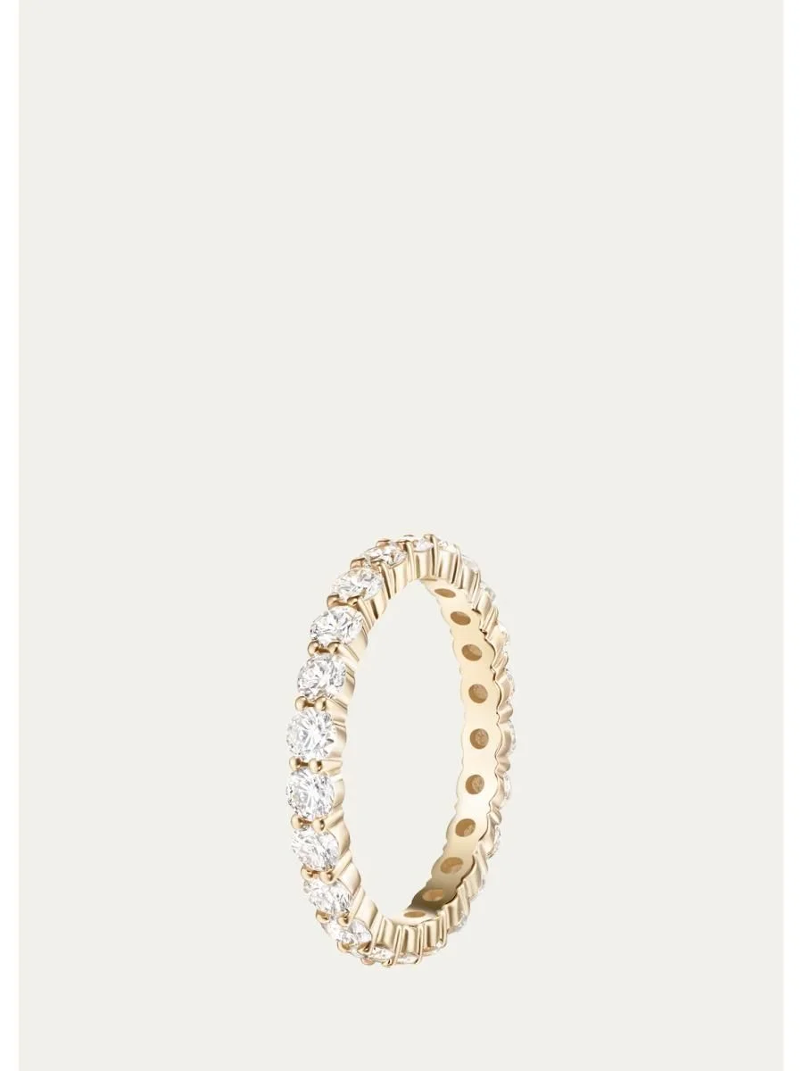 18K Yellow Gold Diamond Sadie Eternity Ring - 1
