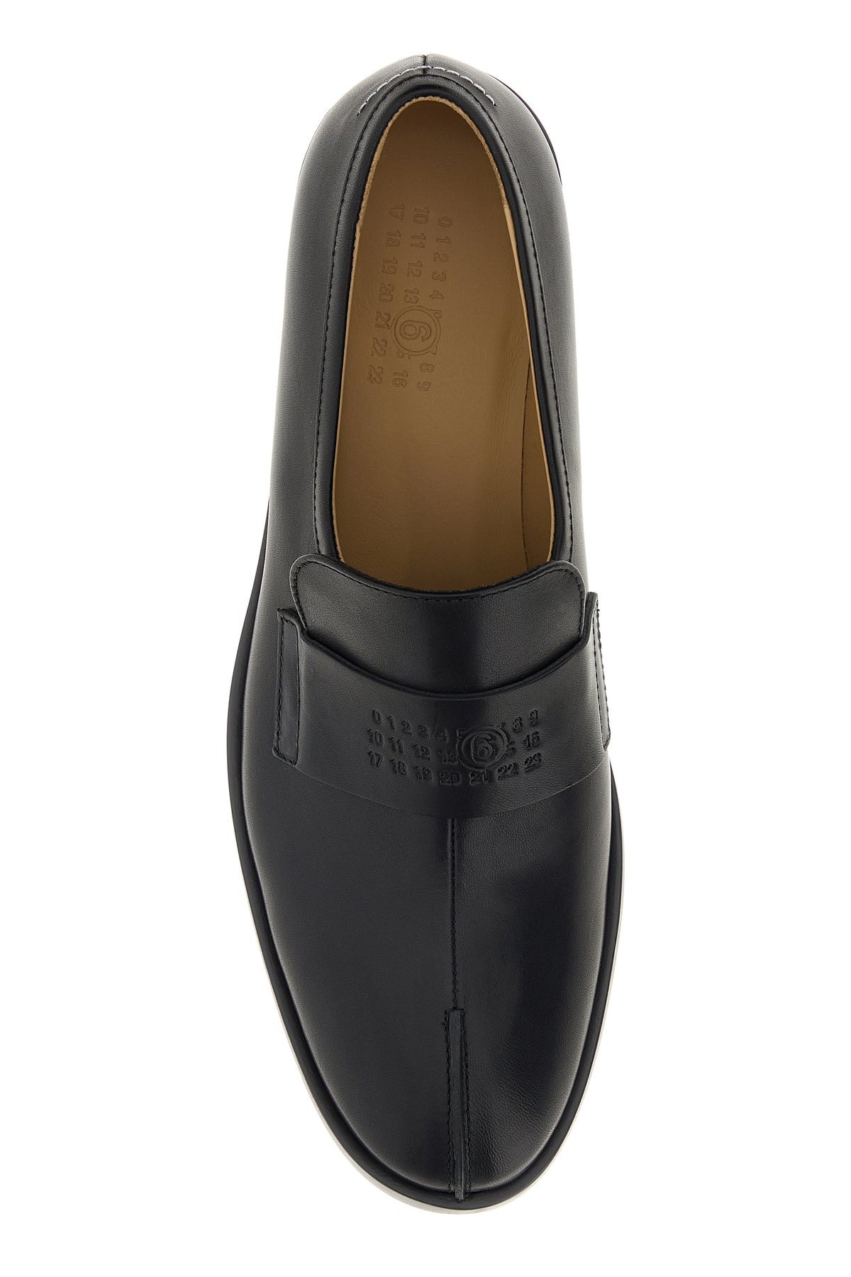Black leather loafers - 4